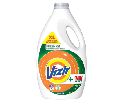 Środek piorący Vizir Płyn do prania koloru + Fairy Effect 2250 ml 50 prań